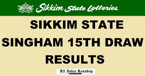 sikkim singam|Results .